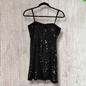 French Connection Sequined Mini Strap Dress Size 2